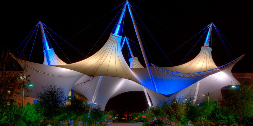 Tenda Membran Jakarta | Struktur Modern & Tahan Lama