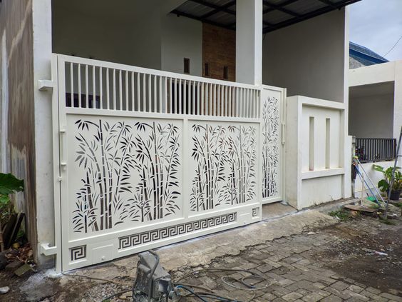 Pagar Cutting Laser Dengan Desain Modern