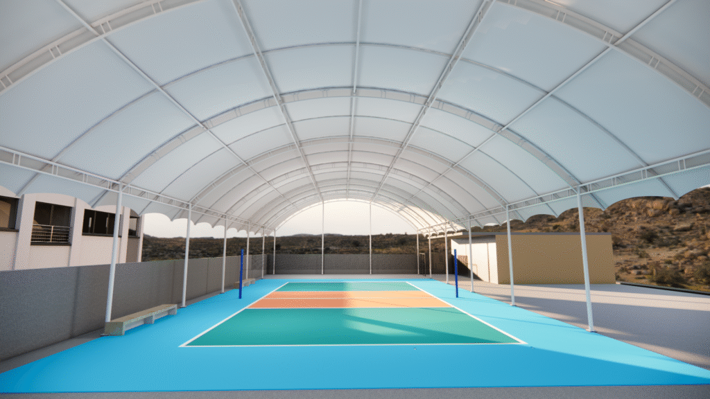 Atap Membran Lapang Padel