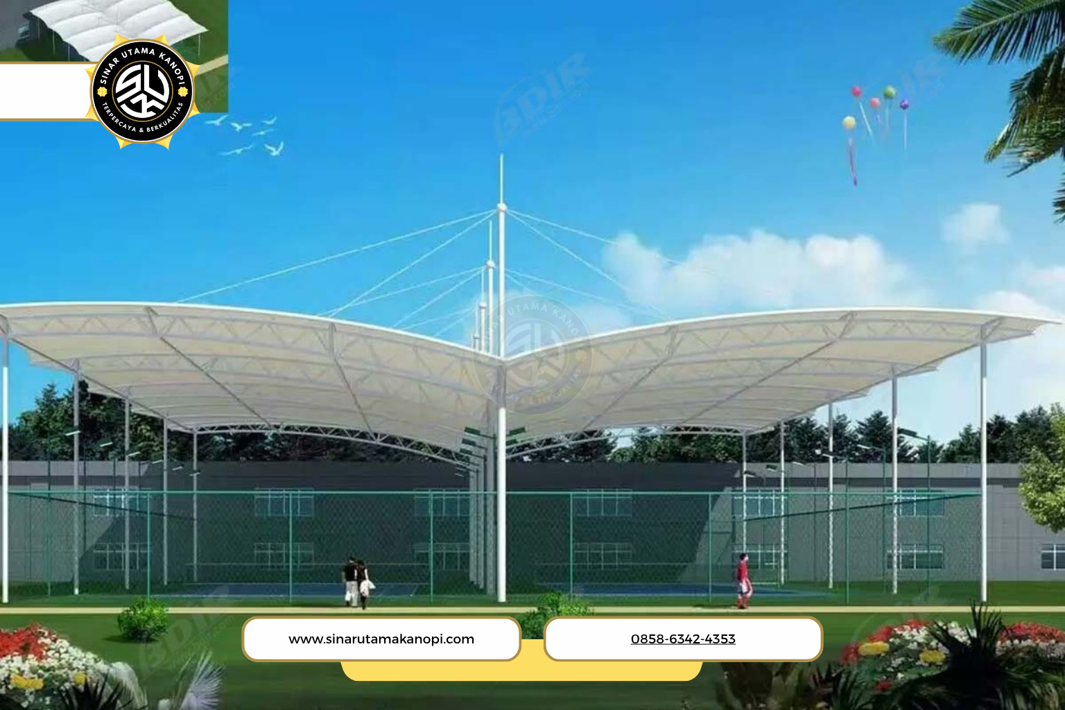 Kanopi Membran Arena Badminton