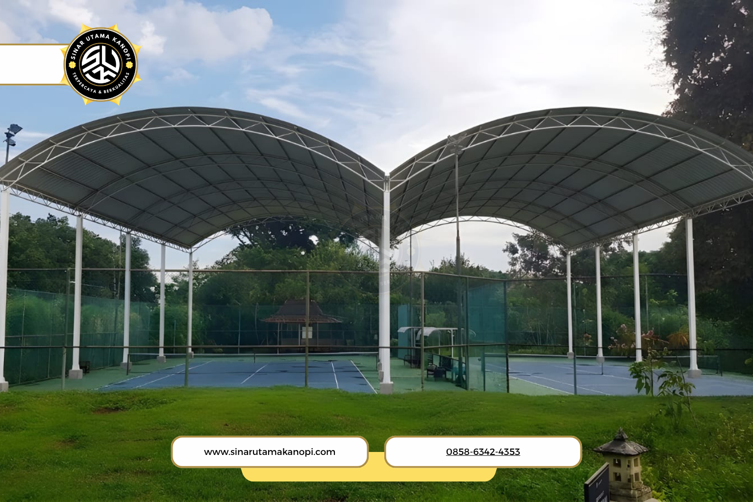 Atap Membran Area Fitness Outdoor